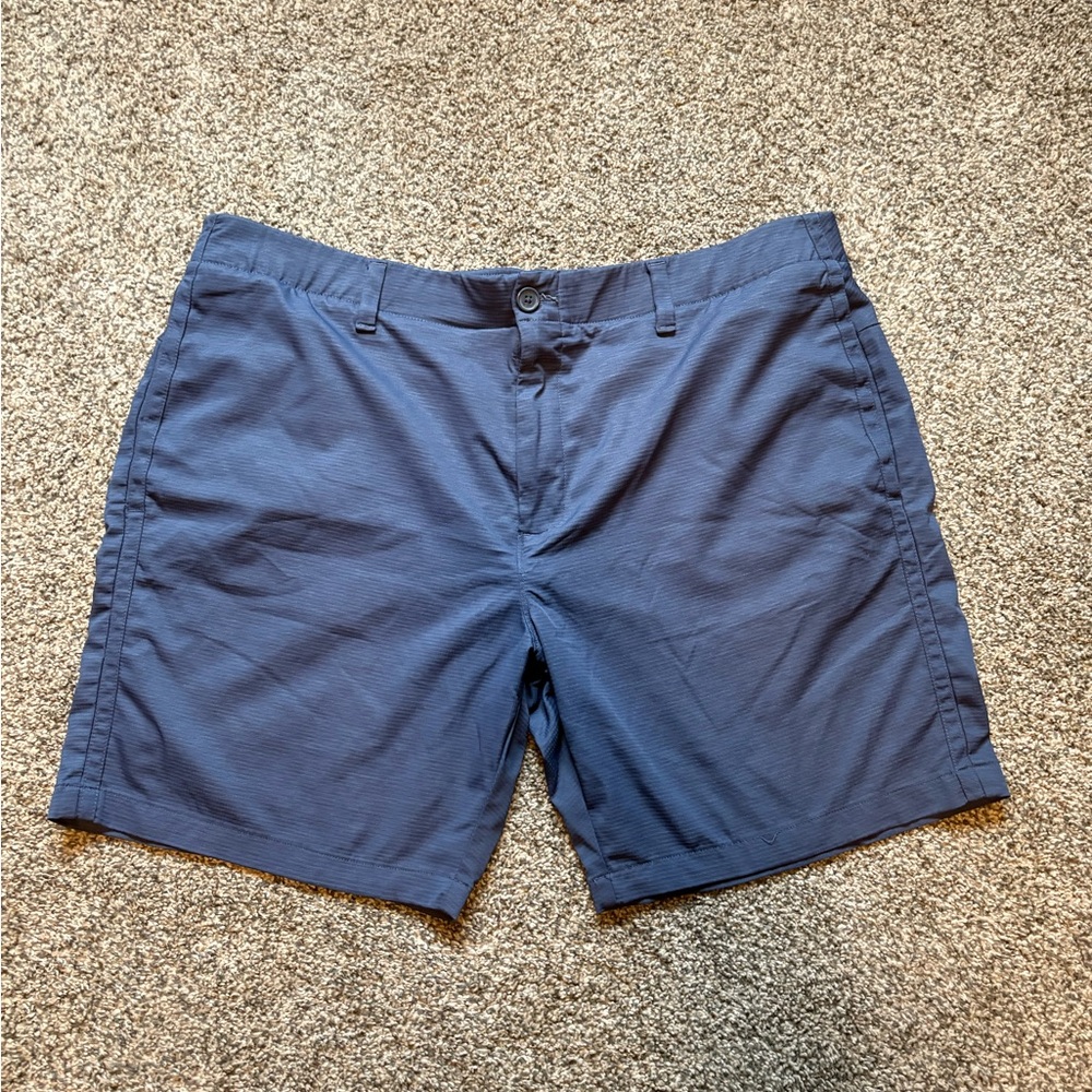 Under Armour Navy Flat Front Shorts